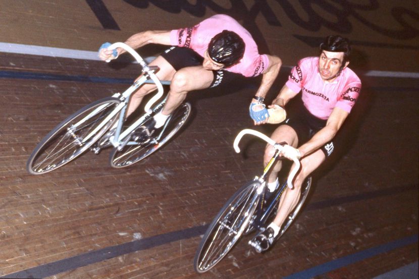 Patrick Sercu (inside) not only one of the best ever on the track, but also a very fast road sprinter .