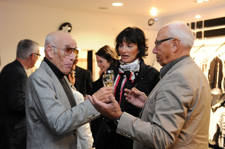 Toni Maier (left) with Barry Hoban